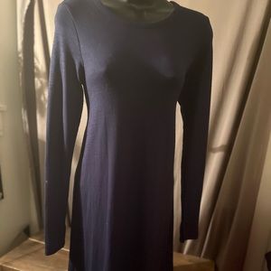 Gap knee length navy blue swing dress